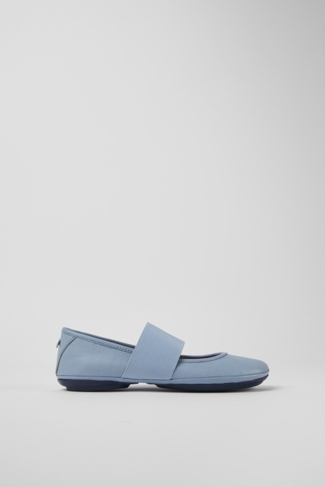 Exclusive Camper AU Right Blue Leather Ballerinas For Women