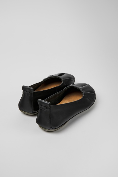Design Right Black Leather Ballerinas For Women Camper AU