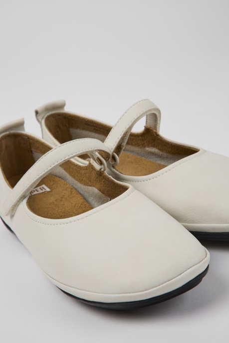 Right White Leather Ballerinas For Women Camper AU New Arrivals