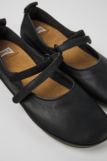 Right Black Leather Ballerinas For Women Camper AU New Arrivals