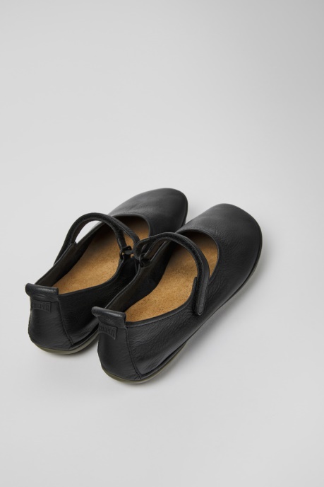 Right Black Leather Ballerinas For Women Camper AU New Arrivals