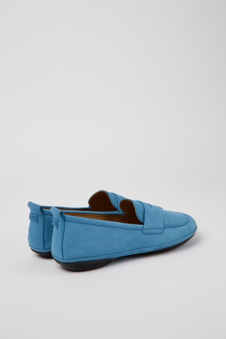 Design Right Blue Nubuck Shoes For Women Camper AU