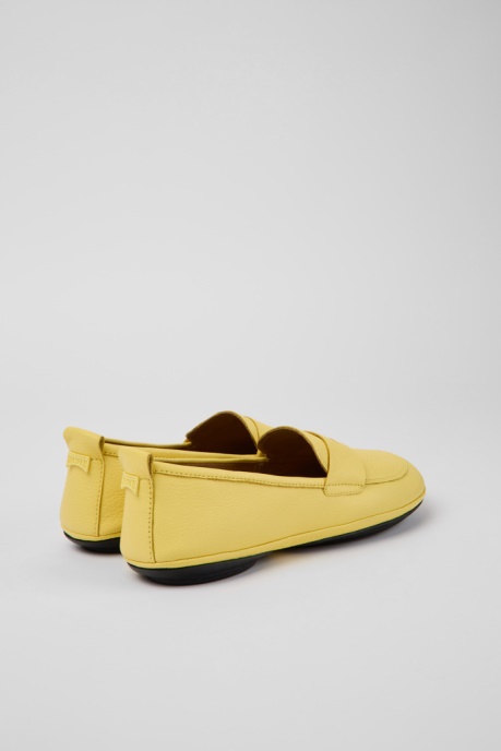 Right Yellow Leather Shoes For Women Camper AU New Arrivals