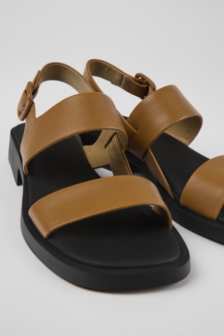 Exclusive Camper AU Dana Brown Leather Sandals For Women