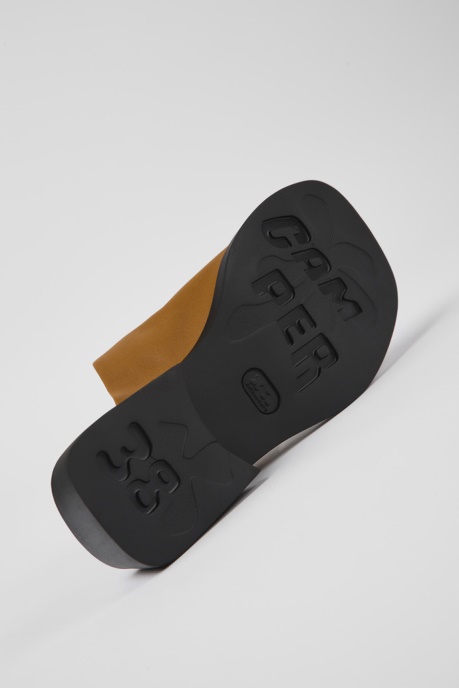 Design Twins Brown Leather Sandals For Women Camper AU