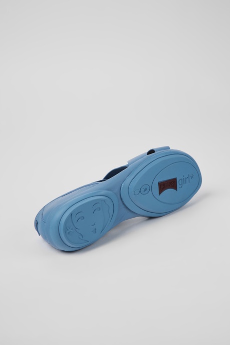 Camper AU Right Blue Leather Sandals For Women New Arrivals