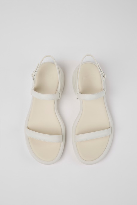 Exclusive Camper AU Spiro White Leather Sandals For Women