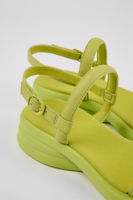 Design Spiro Green Leather Sandals For Women Camper AU