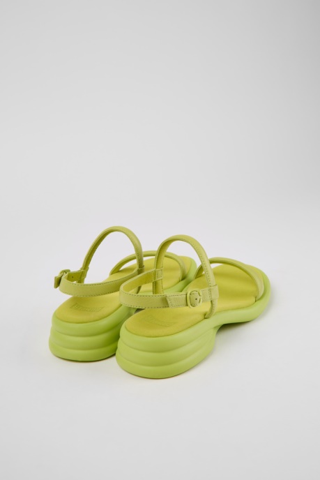 Design Spiro Green Leather Sandals For Women Camper AU