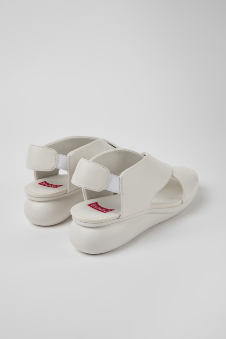 Balloon White Leather Sandals For Women Camper AU New Arrivals