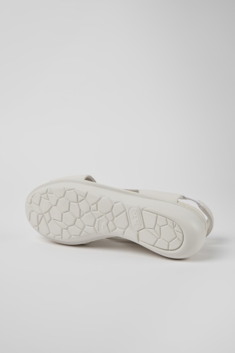 Balloon White Leather Sandals For Women Camper AU New Arrivals
