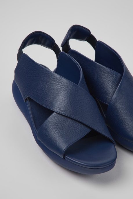 Exclusive Camper AU Balloon Blue Leather Sandals For Women