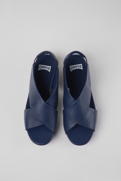 Exclusive Camper AU Balloon Blue Leather Sandals For Women