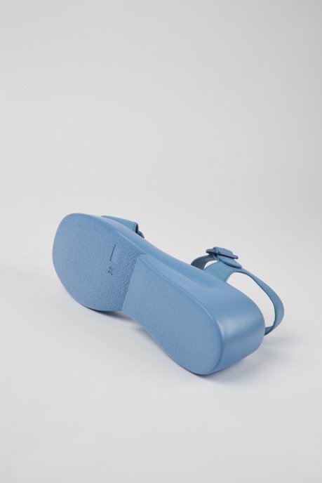 Kaah Blue Leather Sandals For Women Exclusive Camper AU