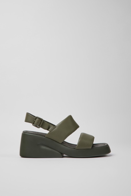 Exclusive Camper AU Kaah Green Leather Sandals For Women