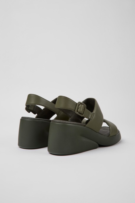 Exclusive Camper AU Kaah Green Leather Sandals For Women