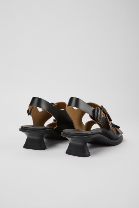 Dina Black Leather Sandals For Women Camper AU New Arrivals