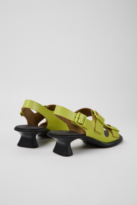 Design Dina Green Leather Sandals For Women Camper AU