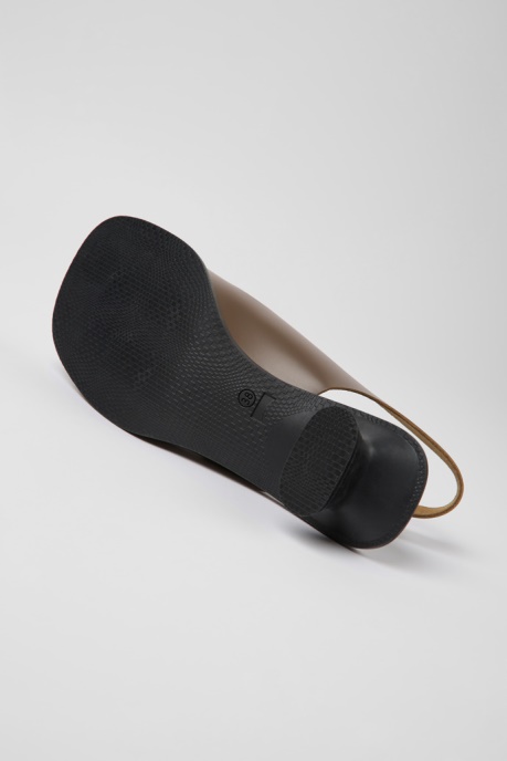 Camper AU Dina Brown Leather Sandals For Women New Arrivals