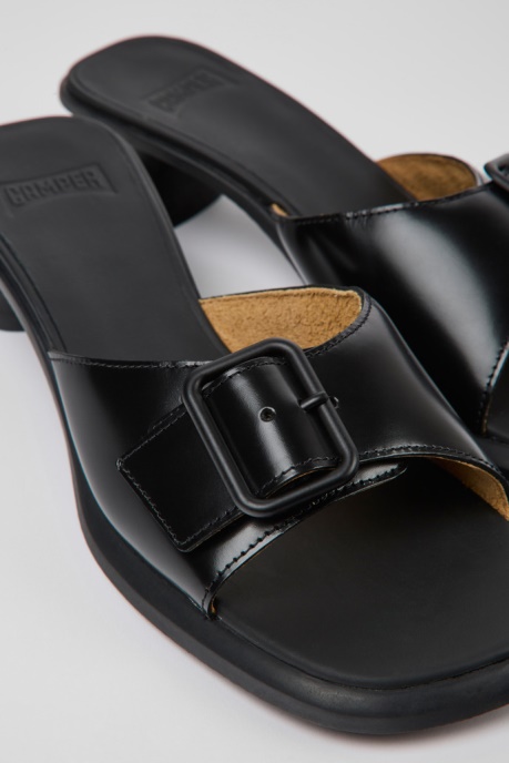 Exclusive Camper AU Dina Black Leather Sandals For Women