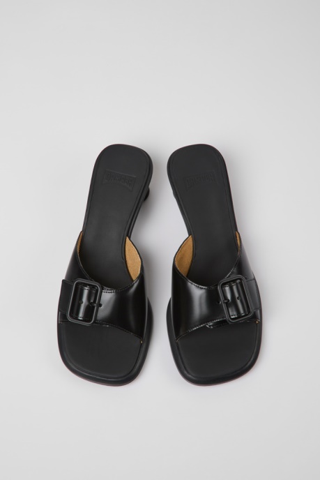 Exclusive Camper AU Dina Black Leather Sandals For Women