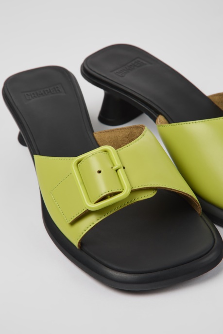 Dina Green Leather Sandals For Women Camper AU New Arrivals