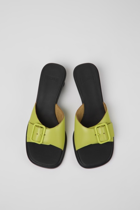 Dina Green Leather Sandals For Women Camper AU New Arrivals