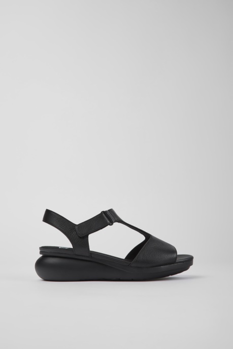 Balloon Black Women's T-Strap Sandal Camper AU New Arrivals