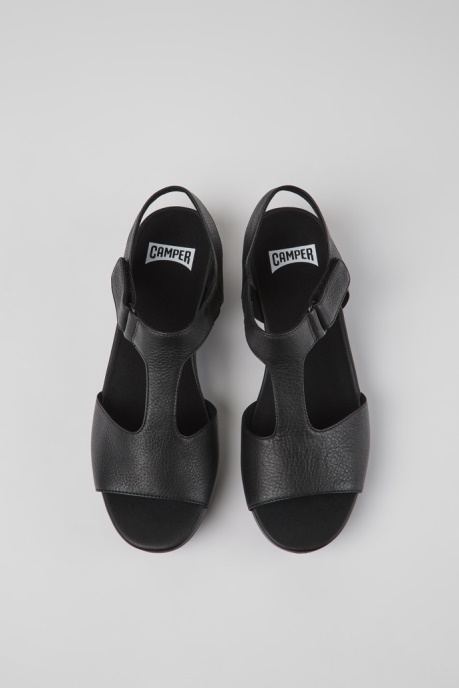 Balloon Black Women's T-Strap Sandal Camper AU New Arrivals
