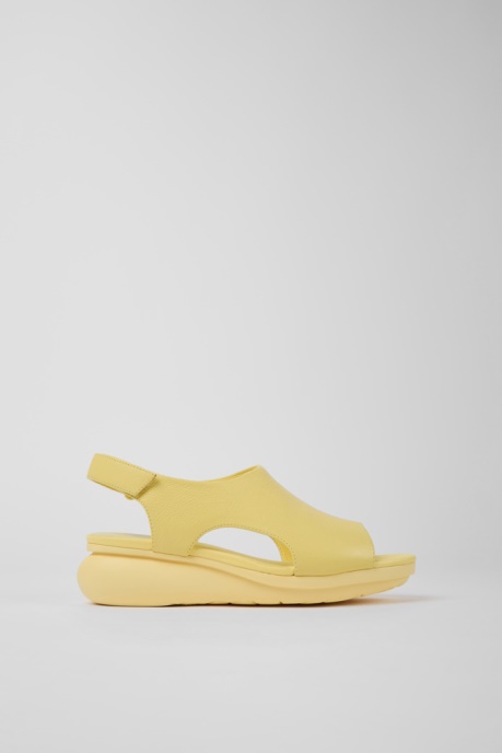 Exclusive Camper AU Balloon Yellow Leather Sandals For Women