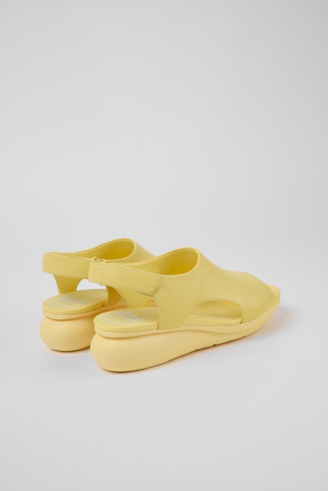 Exclusive Camper AU Balloon Yellow Leather Sandals For Women