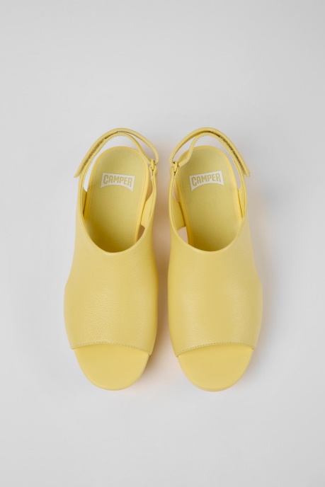 Exclusive Camper AU Balloon Yellow Leather Sandals For Women