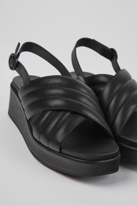 Exclusive Camper AU Misia Black Leather Sandals For Women