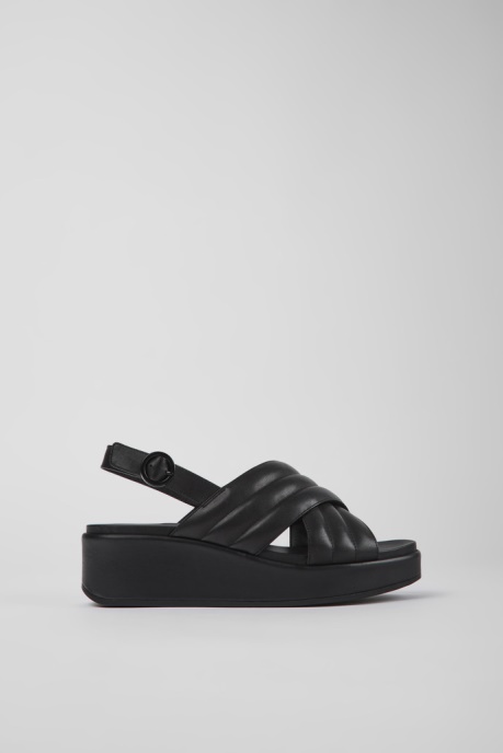 Exclusive Camper AU Misia Black Leather Sandals For Women
