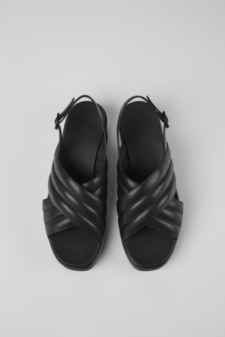 Exclusive Camper AU Misia Black Leather Sandals For Women