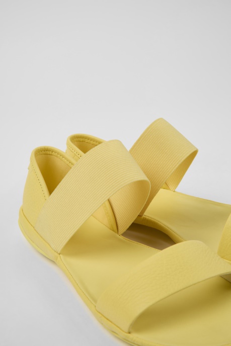 Design Right Yellow Leather Sandals For Women Camper AU