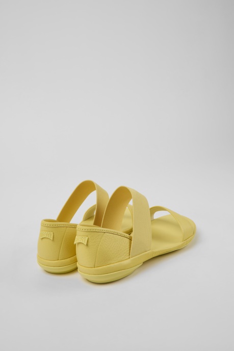 Design Right Yellow Leather Sandals For Women Camper AU