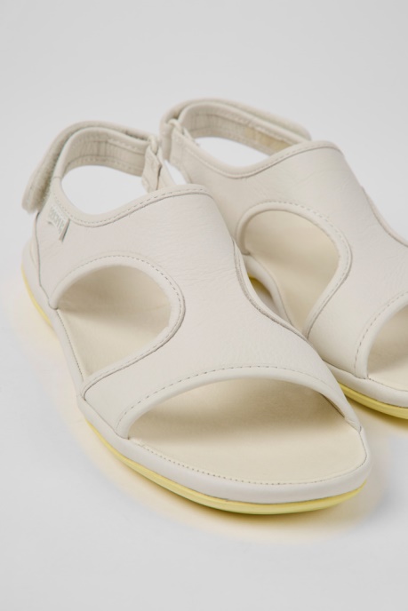 Exclusive Camper AU Right White Leather Sandals For Women