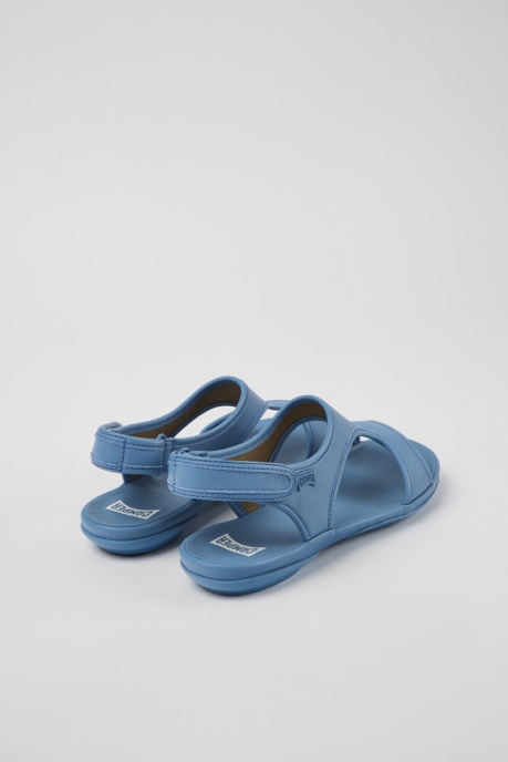 Right Blue Leather Sandals For Women Exclusive Camper AU