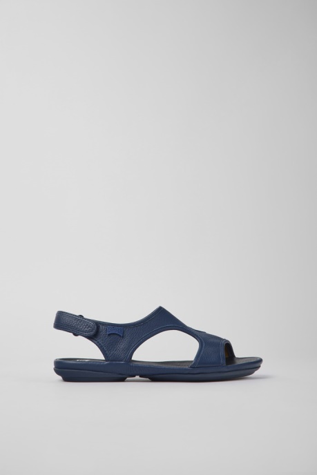 Right Dark Blue Leather Sandals For Women Camper AU New Arrivals