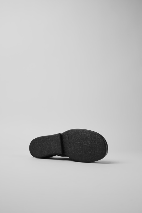 Design Kaah Black Leather Clogs Camper AU