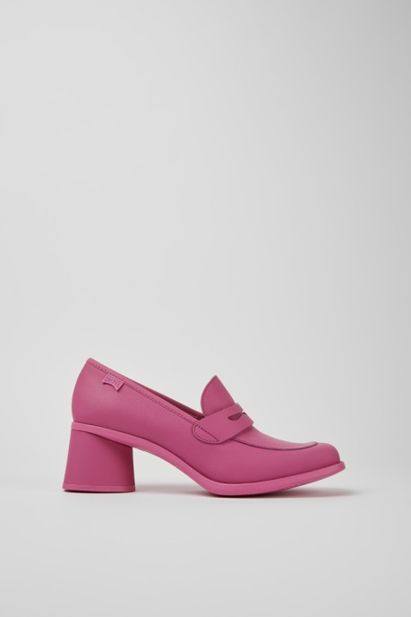 Kiara Pink Leather Heels Exclusive Camper AU