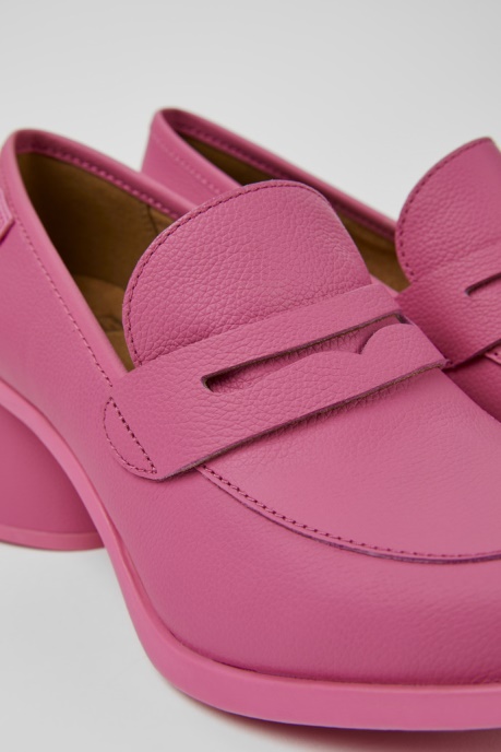 Kiara Pink Leather Heels Exclusive Camper AU