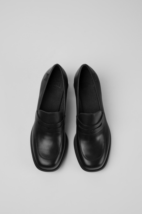 Design Kiara Black Leather Heels Camper AU