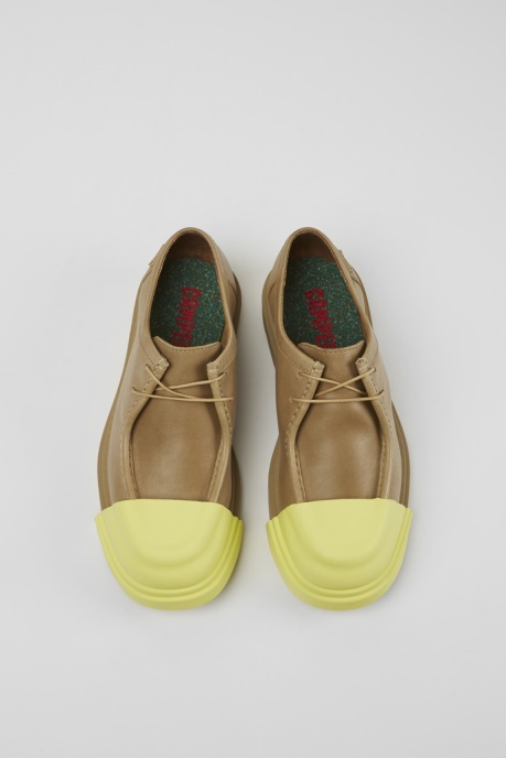 Junction Beige Leather Shoes For Women Camper AU New Arrivals