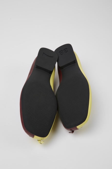Twins Yellow And Burgundy Ballerina Flats For Women Exclusive Camper AU