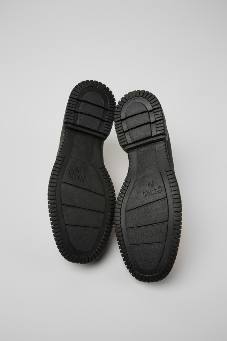 Camper AU Design Pix Pink And Black Leather Lace-Up Shoes For Women