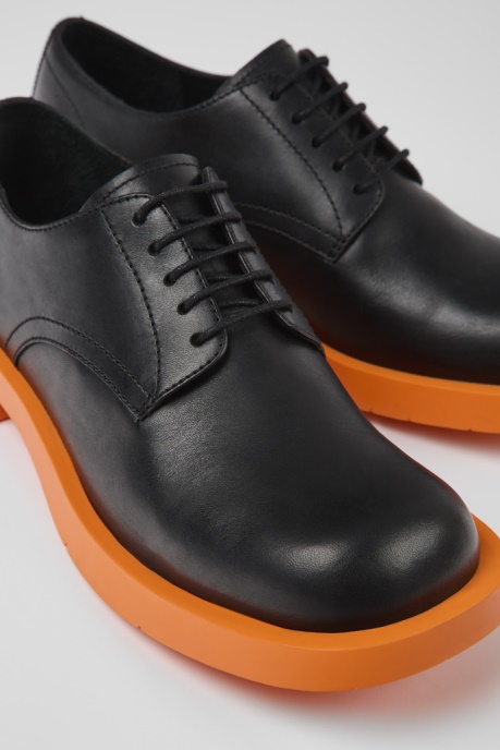 Camper AU Design Mil 1978 Black Leather Shoes For Women