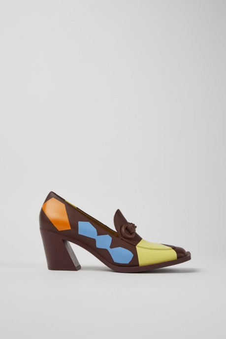 Exclusive Camper AU Twins Multicolored Leather Heels For Women