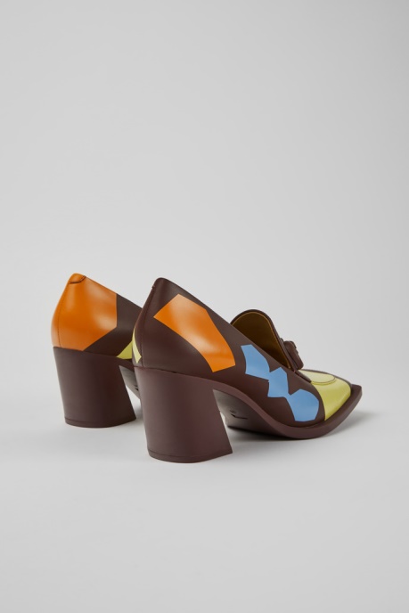 Exclusive Camper AU Twins Multicolored Leather Heels For Women
